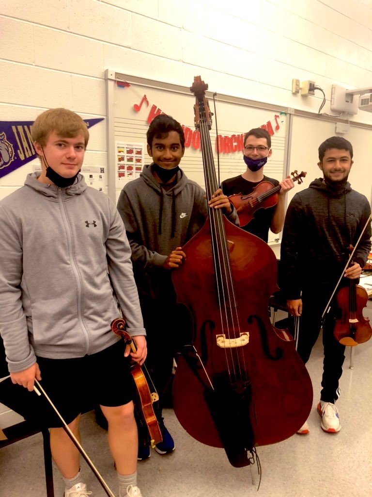 orchestra students