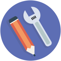 pencil and wrench icon